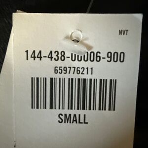 A&F Black Vegan Leather Puffer Vest